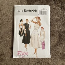 Butterick B5214 | Retro ‘47 | Misses Dress Jacket Belt Sewing Pattern | 8-14