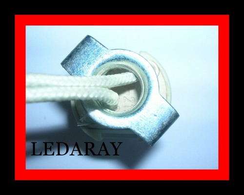 PORTALAMPARAS G9 CERAMICO CON SOPORTE O BASTIDOR TRASERO(DESMONTABLE). - Imagen 5 de 5