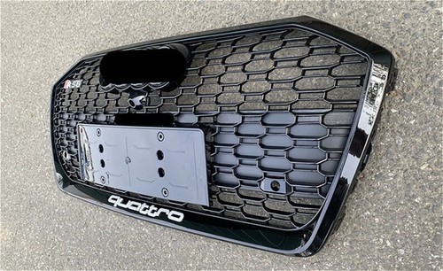 Parachoques delantero rejilla de malla de panal para Audi A6 RS6 S6 2019-2022 - Imagen 4 de 5