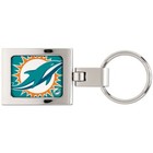 Miami Dolphins Domed Mega Logo Keychain High Quality Polished Metal