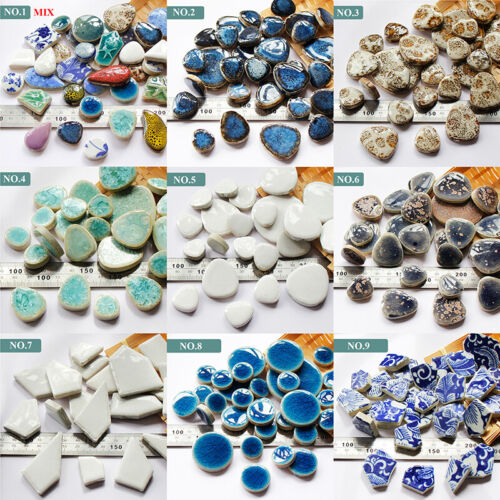 Toppa piastrelle mosaico ceramica 100 g sfondo ceramica artigianato fai da te decorazione accessorio - Foto 15 di 34