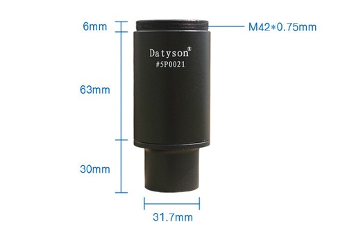 1,25 Zoll T-Adapterhülse verlängertes M42 Gewinde für Teleskop Fotografie - Bild 17 von 17