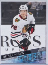 2020 Upper Deck Reese Johnson #725  YG, RC Chicago Blackhawks