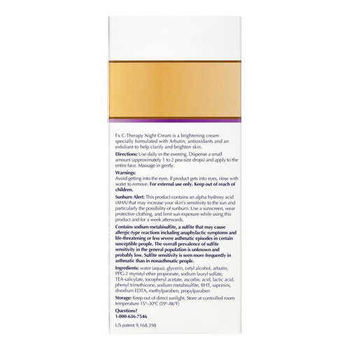 Crema hidratante facial de noche iluminadora para la piel Obagi-C Fx C-Therapy 2 oz. - Imagen 2 de 7