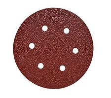 Mercer Industries 5806120 Hook & Loop Red Heavyweight Disc, Aluminum Oxide, 6...