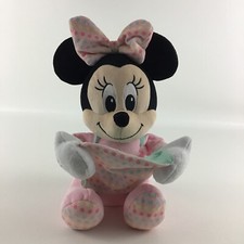 Disney Baby Peek A Boo Minnie Mouse Hide  Seek 10" Plush Stuffed Toy Musical