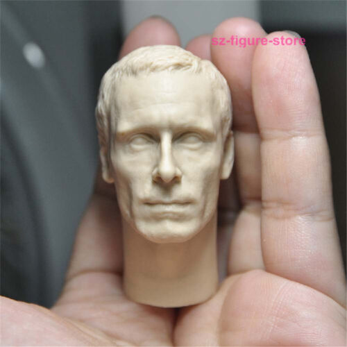 Unpainted 1:6 Michael Fassbender Head Sculpt Fit 12" Male Action Figure Body Toy - 第 1/6 張圖片