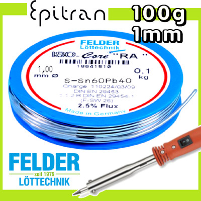 Filo Stagno 60/40 Con Flussante 0.5mm - Bobina Da 100g Per Saldature Elettroniche E Hobby