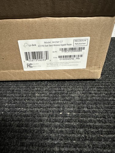 TP-Link Archer C7 AC1750 Wireless Dual Band Gigabit Router New Open Box - Afbeelding 3 van 6