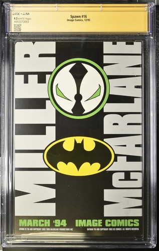 CGC x JSA 9.2 Spawn #16 (1993) Signed by Al Simmons 1st app Anti-Spawn Autograph - Picture 2 of 2
