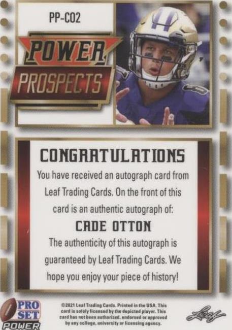 2021 Leaf Pro Set Power Cade Otton #PP-CO2