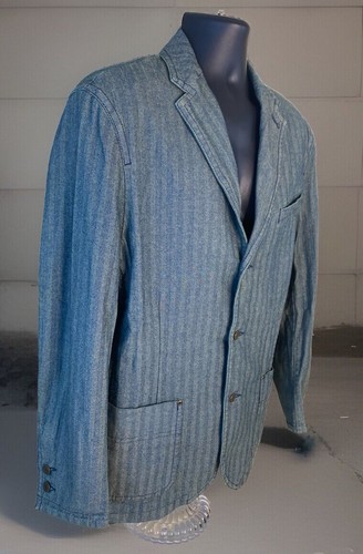 Blazer The Territory Ahead uomo giacca media cotone twill spina di pesce NUOVO - Foto 3 di 13