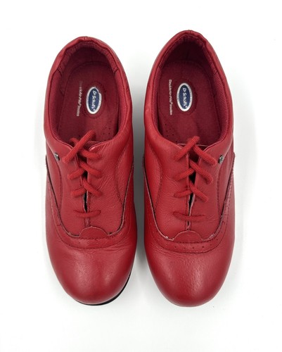 Dr. Scholls rote Lederschuhe doppelte Air-Pillo Einlegesohlen fortgeschrittener Komfort 8,5 - Bild 3 von 19