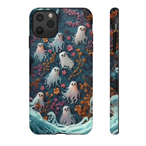 Halloween Ghost Boo Flower Phone Case for iPhone, Samsung Galaxy, Pixel - Picture 112 of 194