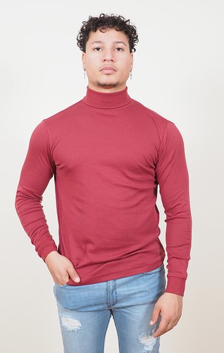 Herren Baumwolle Langarm Pullover Weich Rollkragen Oberteil S-3XL - Bild 27 von 45