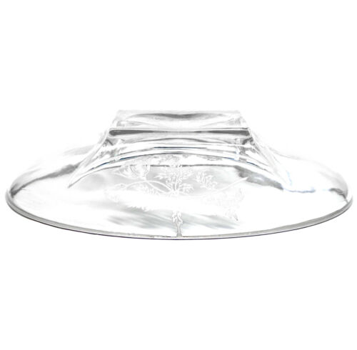 Plato para servir de colección de vidrio de amapolas plateado City Flandes apio o delicioso 8" ovalado - Imagen 4 de 5