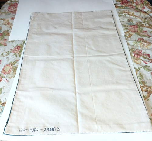 Kashmiri 100% Wolle Vorleger Blumen bestickt Wandteppich blau rot - Bild 6 von 7