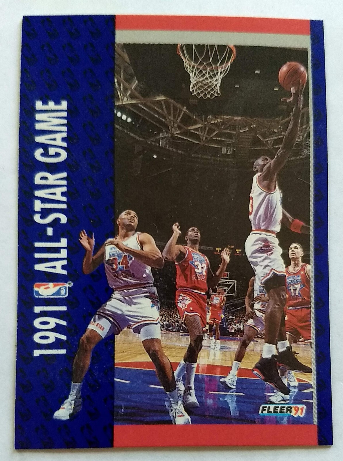 MICHAEL JORDAN, MAGIC JOHNSON, CHARLES BARKLEY  1991 FLEER #238, "UNFORGETTABLE"