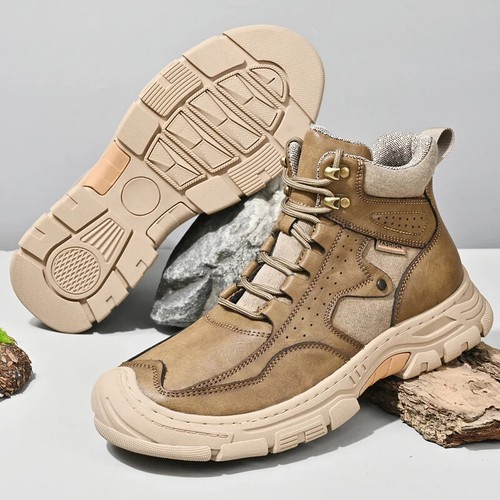 Outdoor Men's Vintage Warm Travel Climbing Camping Plush Sneakers Non-slip - Picture 3 of 28