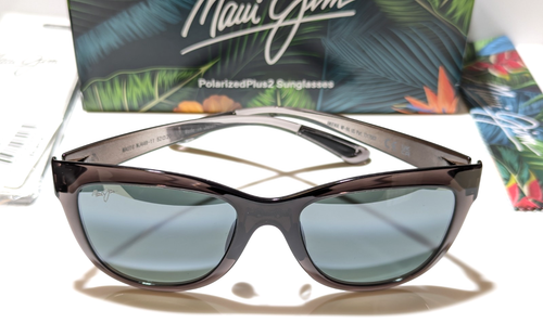 NEW Maui Jim Anuenue Translucent Grey Polarized Mirrored Grey Sunglass MJ448-11 - Picture 10 of 12