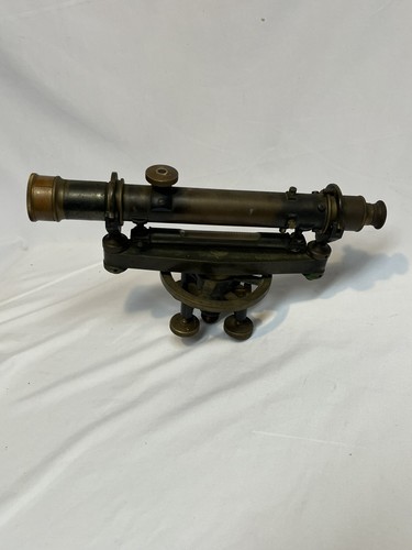 David White Brass Transit Surveyor Level With Original Wood Case Vintage - Bild 8 von 22