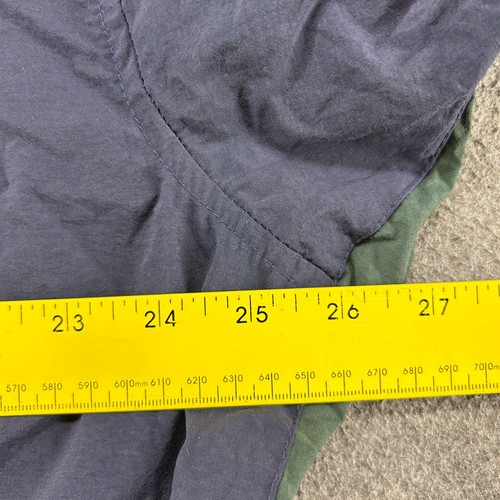 VINTAGE Timberland Jacket Mens M Blue Navy Parka Hooded Nylon Weathergear 90s - Picture 12 of 14