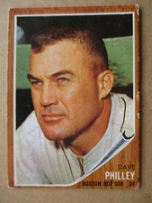 1962 Topps DAVE PHILLEY Card #542 Boston Red Sox