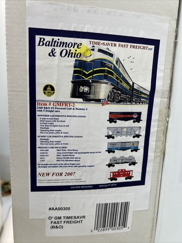 Williams Baltimore & Ohio #2368 F3 Timesaver Fast Diesel Freight Set GMFRT-2 NEW - Picture 7 of 21