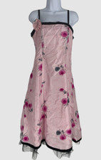 $135 Free People Women's Pink Floral Sleeveless Shift Dress Size Small