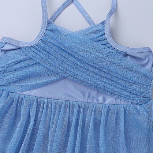 UK Girls Lyrical Ballet Dance Dress Gymnastics Leotard Modern Dancewear Costume - Picture 87 of 107