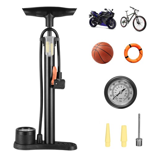 ⭐Luftpumpe Hochdruck Fahrradpumpe 11 bar Standpumpe Manometer alle Ventile DHL⭐ - Bild 7 von 13
