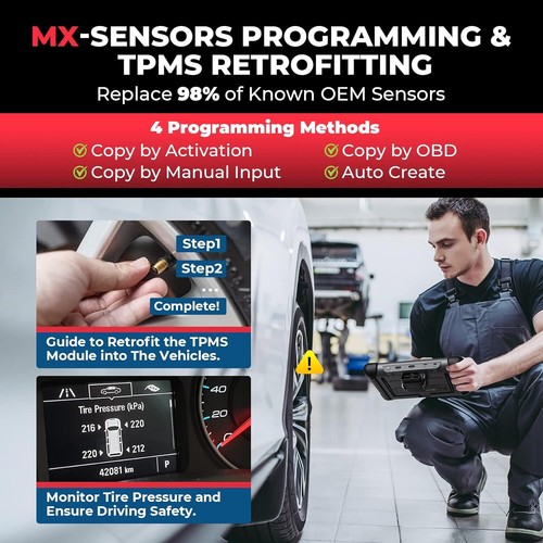 Autel MaxiCOM MK808S-TS MK808S IMMO Full TPMS Relearn Tool Diagnostic Scanner - Picture 5 of 31