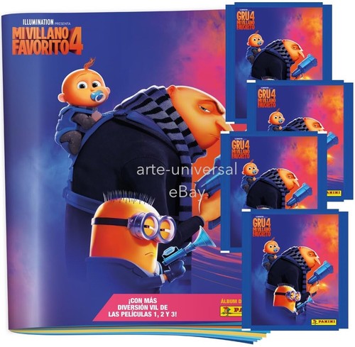 ALBUM + BOX (50 PACKS = 250 Stickers) DESPICABLE ME 4 Minions Panini Collection - Picture 13 of 15