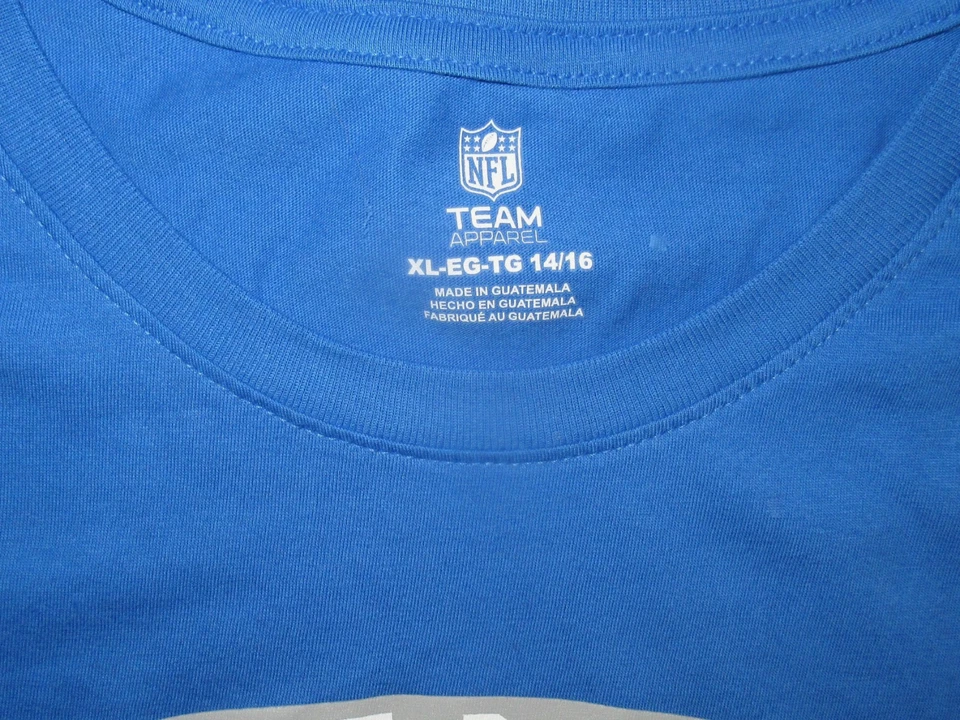 Detroit Lions Boys Short Sleeve T-Shirt NWT  X Large 14/16   NFL Team Apparel - Image 3 of 4