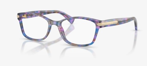 Gafas cuadradas COACH HC6065 5288 púrpura tortuga 49 mm para mujer - Imagen 2 de 5