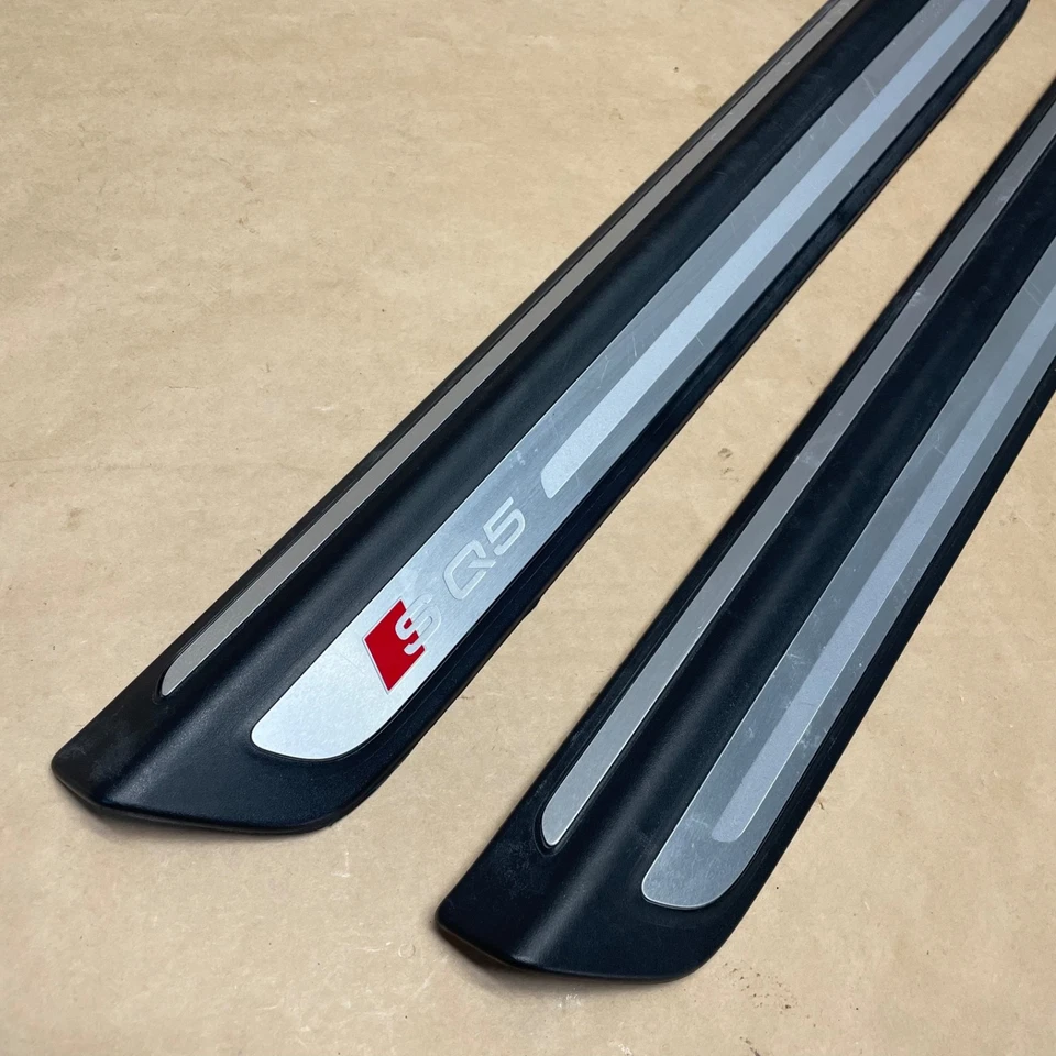 Audi SQ5 2014-17 Juego de molduras de cubierta de placa de desgaste de umbral de puerta delantera trasera izquierda derecha OEM Foto 2 de 4