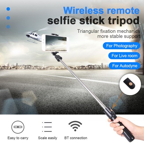3w1 Bluetooth Selfie Stick Drążek Statyw Monopod Smartphone Telefon komórkowy Uchwyt DHL - Zdjęcie 4 z 12