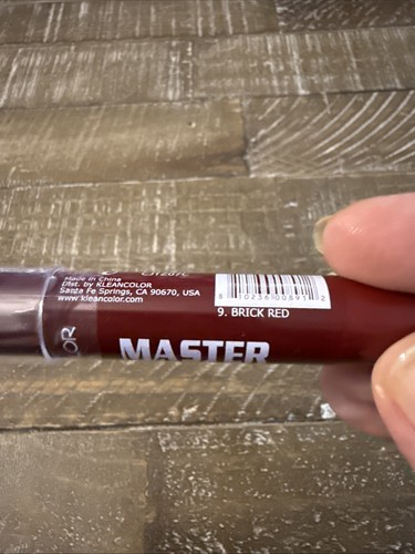 Klean Color Master Strokes Long Wear Satin Lipstick Brick Red - Picture 4 of 5