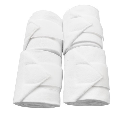 4 Rolls White Thicken Fleece Horse Leg Wrap Bandage Boot Protection Support Eque - Picture 6 of 11