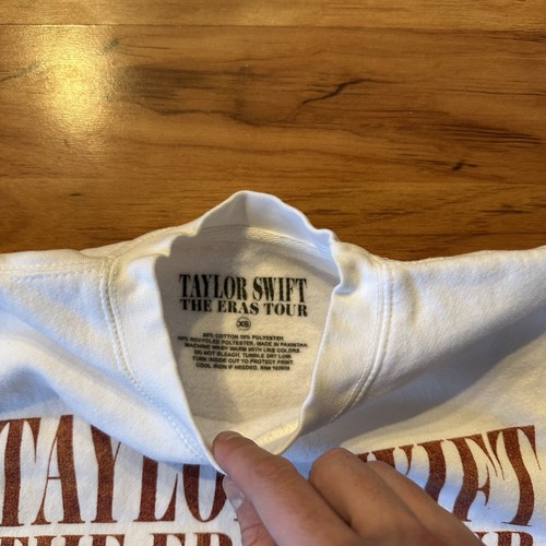 Taylor Swift The Eras Tour Jersey Cuello Redondo Mujer Sudadera Talla Extra Pequeña - Imagen 2 de 3