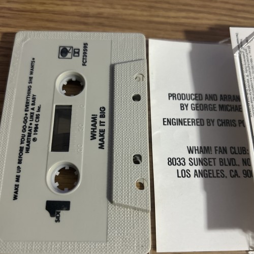 WHAM! - Make It Big Cassette Tape - Picture 2 of 4