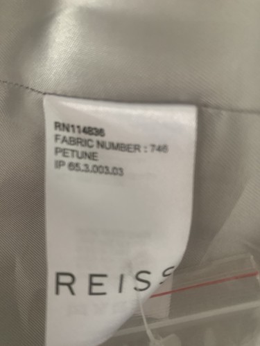 Reiss Trenchcoat Petune Stone Baumwolle Leiternaht Gürtel knielang XS UK 6 - Bild 14 von 15