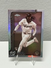 2025 Topps Chrome - James Wood #132 (RC) Sepia Refractor - Nationals
