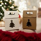 Christmas Party Favor Box Treat Box Small Christmas Gift Box For Candy Cookies