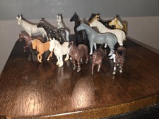 Lot Of 15 Vintage Hard Plastic Horse Toys 1990 s