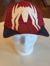 Spider Man Embroidered Graphic Cap Red and Navy Baseball Hat ONE SIZE