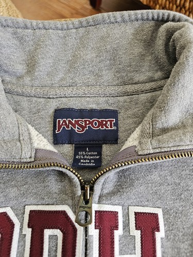 Fordham University Jansport 1/4 Zip Sweatshirt Size L Unisex - Picture 3 of 10