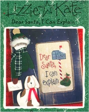 Lizzie Kate DEAR SANTA, I CAN EXPLAIN Cross Stitch Chart Leaflet Only  Christmas