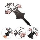  Cemetery Memorial Cross Stake Metall Cross Yard Stake Grab Metall Cross Stake