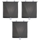  3 Sets Telescopic Curtain Suction Cup Window Shade Nail Free Privacy Curtain